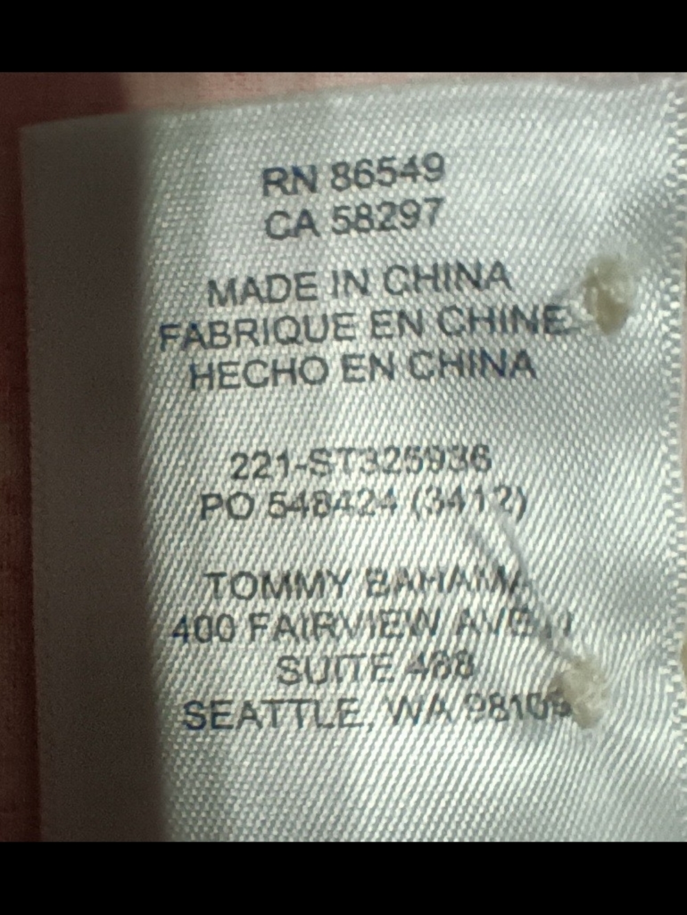 Tommy Bahama Mens Large Short Sleeve Coral Hawaii Exclusive Silk Button Up - Picture 11 of 11